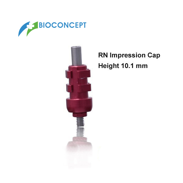 straumann-compatible-rn-impression-cap-with-integral-guide-screw-red-height-101mm